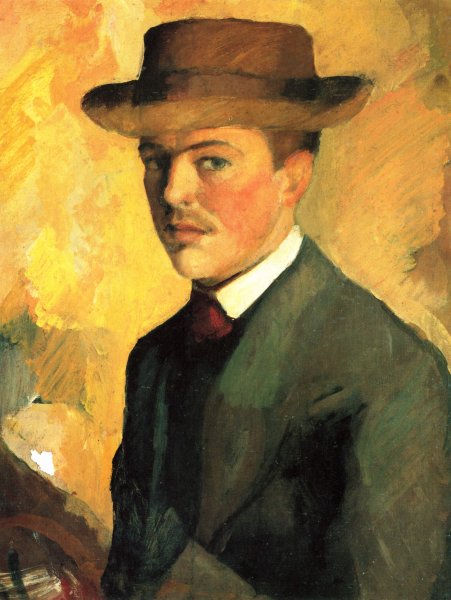 Self-Portrait with Hat