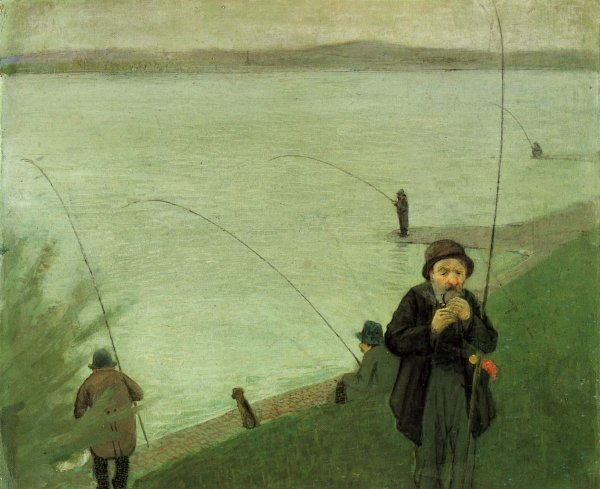 Fishing At The Rhine