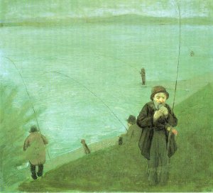 Anglers on the Rhine