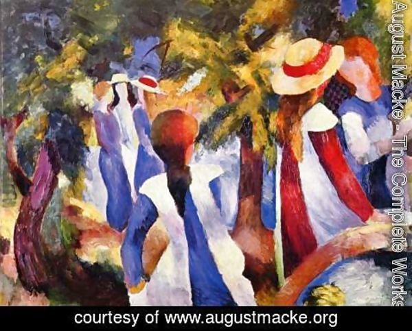 August Macke - Girls In The Forest