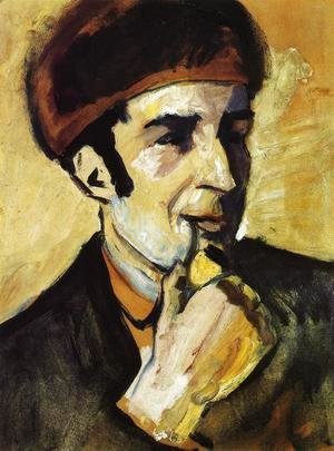 Portrait of Franz Marc (Bildnis Franz Marc)  1910